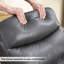 Fauteuil inclinable électrique de 35 po en cuir végétalien avec massage et chaleur -1941820422