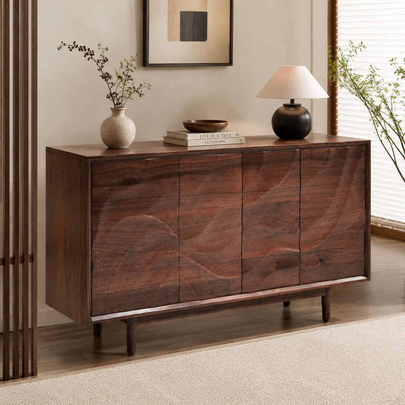 Home Retro Solid Wood Sideboard