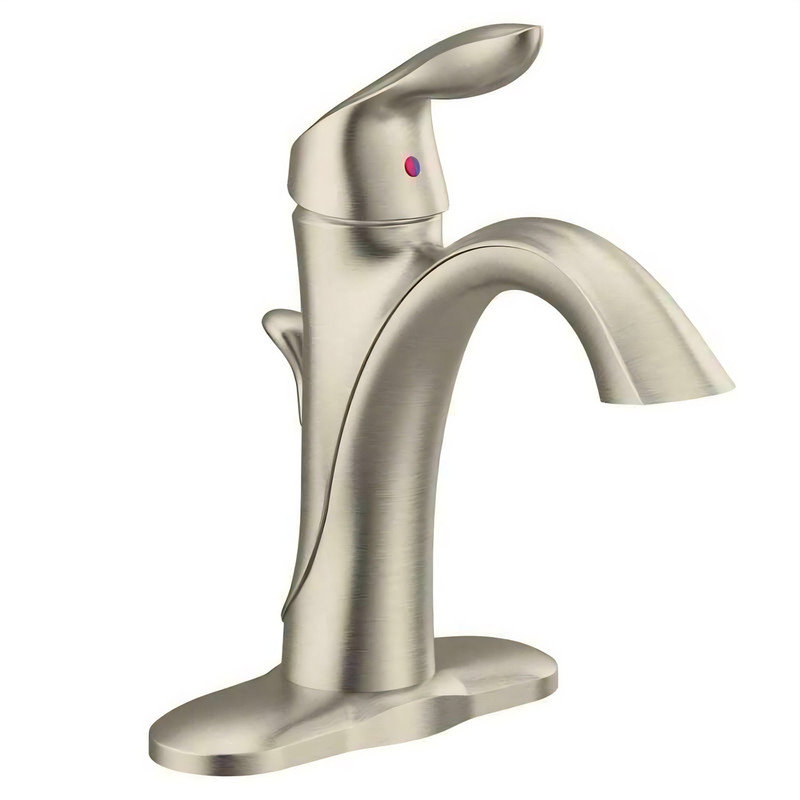 Eva Bathroom Faucet, Brushed Nickel