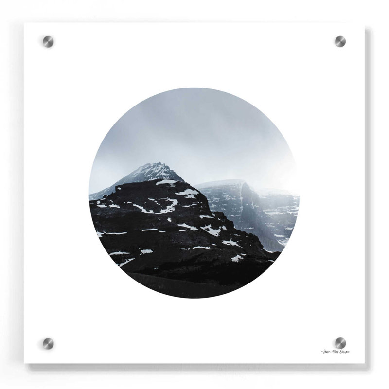 «Snow Mountains» par Seven Trees Design, art mural en verre acrylique, H 36 po x l 36 po x P 0,2 po