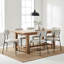 Chaise rembourrée Delisle, blanc os-1436971583