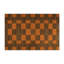 Tapis d'intérieur et d'extérieur à carreaux brun-1180691909