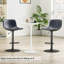 Ensemble de 2 tabourets de bar réglables, tabourets de bar pivotants de style Mid-Century, tabourets de bar industriels avec dossier et chaises de bar à hauteur de comptoir-1448868809