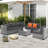 Ensemble de conversation en rotin 7 pièces, ensemble de conversation modulaire avec coussins, ensemble de mobilier d'extérieur -1308952966-1308952971