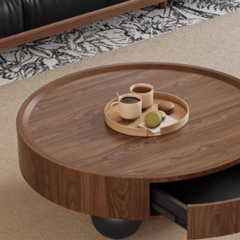Table basse rétro aux couleurs contrastantes, H 13,38 po x L 31,49 po x l 31,49 po 