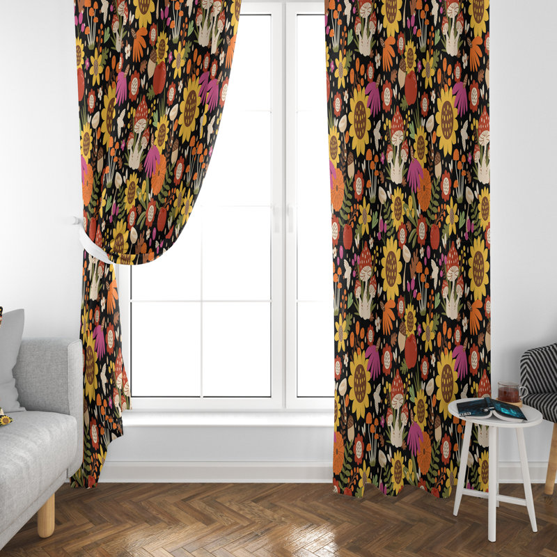 Rideau en polyester Ventanas, L 20 po x L 52 po