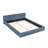 Queen Size Chenille Upholstered Bed Frame With Pleated Design-1955026919
