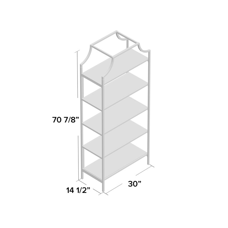 Chiasson Etagere Storage Bookcase