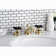 Kingston Brass Duchess Two-Handle 3-Hole Deck Mount Widespread Bathroom Faucet with Brass Pop-Up Drain