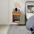 Scandinavian Style Natural Solid Wood Oak Nightstand With 1 Drawer-833688394