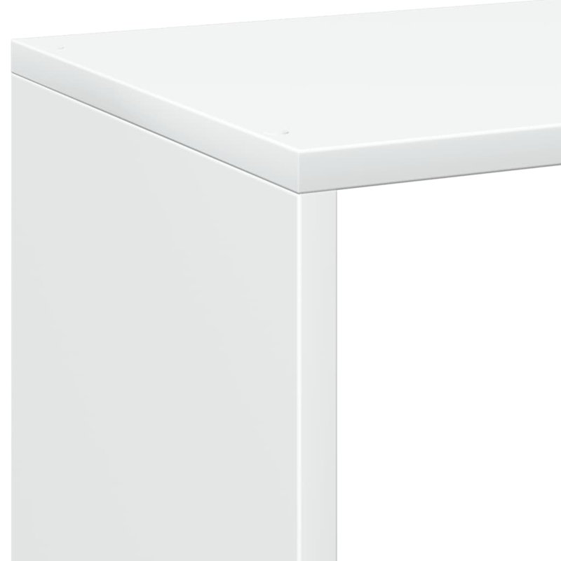 Sazya 69.5cm W Bookcase, White, (2 Shelves) 69.5cm H x 69.5cm W x 29cm D