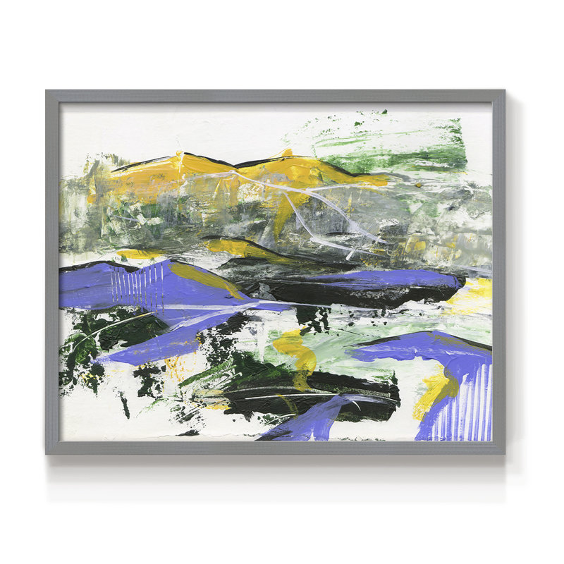 Silent Mountain III -Framed Print - Restickable