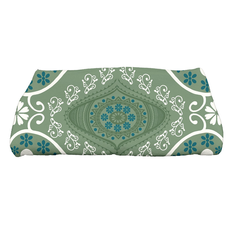 Serviette de bain Harrel, Vert