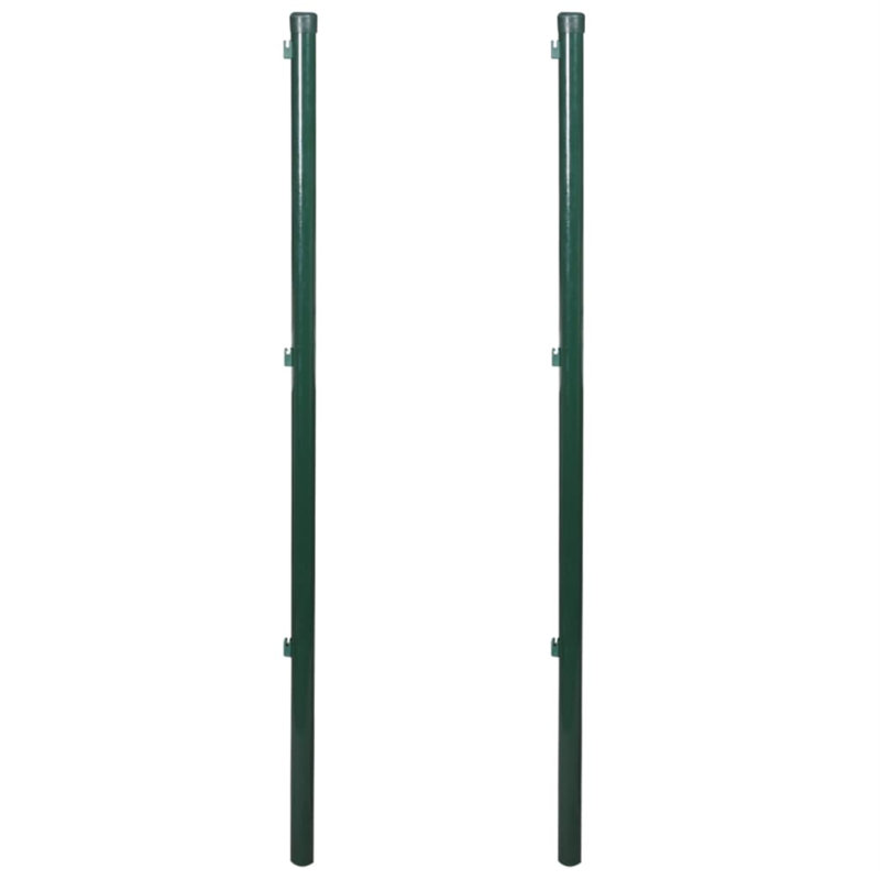 Bordure de pelouse en fer vert foncé, H 45,3 po x l 1,34 po x P 1,34 po