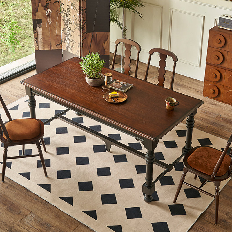 Ensemble de salle à manger 5 pièces French Retro, H 30,31 po x L 62,99 po x l 35,43 po