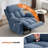 Swivel Rocker Recliner Chair With Vibration Massage And Heat For Living Room-2124143809