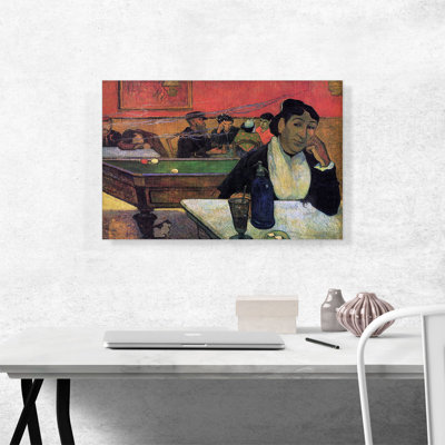 «Night Cafe at Arles 1888» par Paul Gauguin, reproduction d'art sur toile tendue