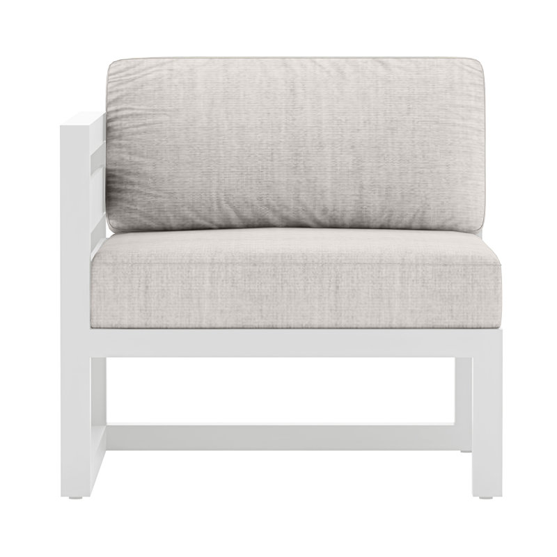 Yarieli Outdoor Lounge Chair with Cushions, Gray