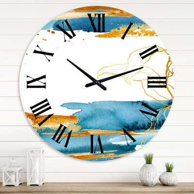 Laminaria Branch and Leaves Wall Clock