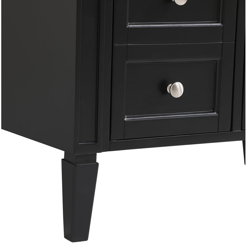 Ensemble de meuble-lavabo simple 32 "Rivers, Noir, noir, noir, noir