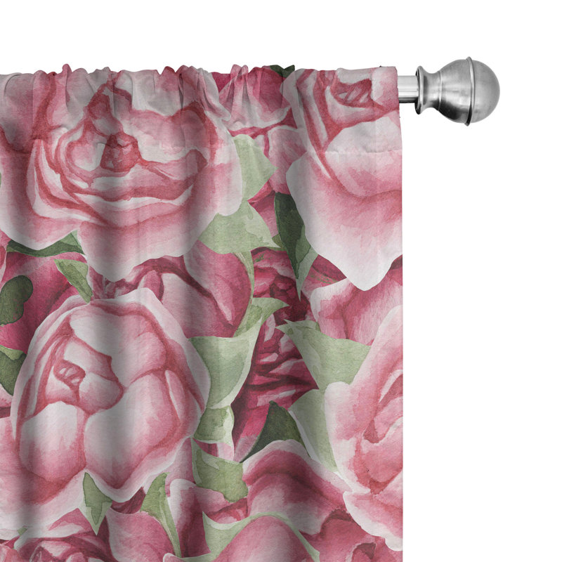 Semi Sheer Curtain Pair, 28" W x 63" L