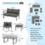 Wicker 8 - Person Garden Lounge Set with Cushions-1545161134
