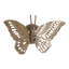 Statue décorative de papillon avec base en forme d'orbe - Figurine de sculpture, objets de salon - 8 po, or