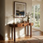 Console Mid-Century avec pieds en bois massif-1342272