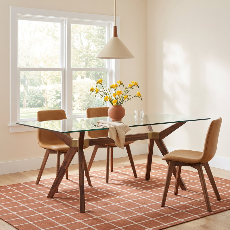 Walter Coffee Table, 29.61" H x 74.8" W x 39.37" D, Brown