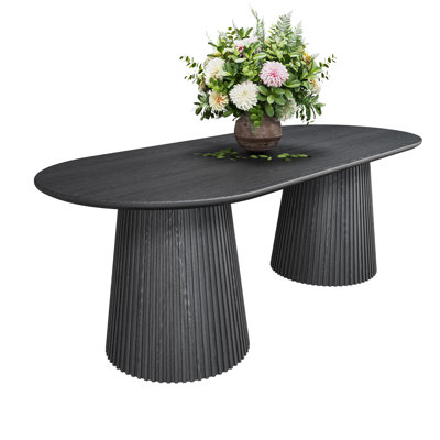 Talisa 86" Double Pedestal Oval Dining Table