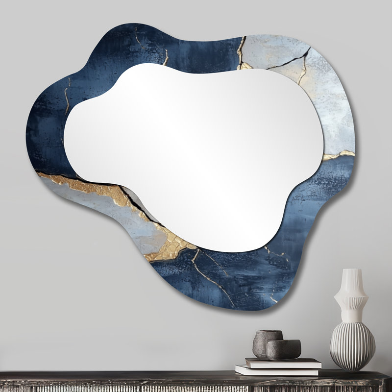 Miroir de meuble-lavabo moderne, doux et neutre, imprimé sur métal, 25 po x 28 po