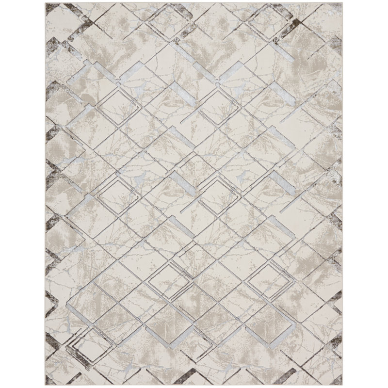 Besarta Geometric Indoor Rug, Rectangle 3'11" x 5'11"