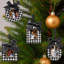 Ensemble de 4 décorations de Noël avec boucles Buffalo