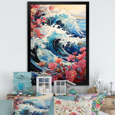 «Carmaleta Japon Art Waves of Tranquility II», reproduction d'art