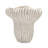 9.3X9x8.7" Sand And Cement Coral Planter With Textured Beige Finish