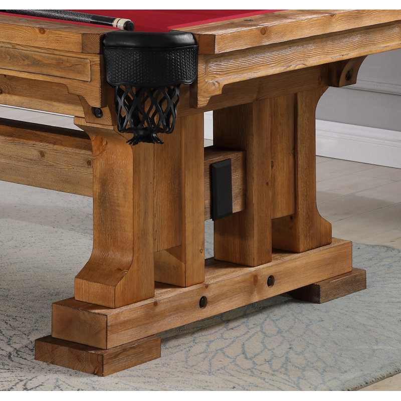 Colorado Slate Pool Table with Professional Installation Included, 7', Burgundy, Yes