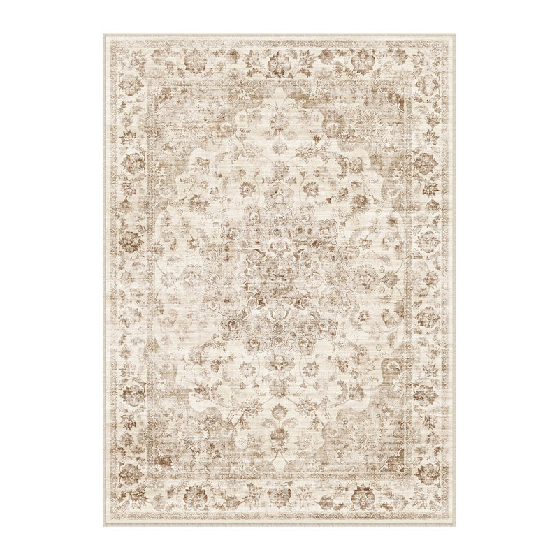  Tapis persan à motif antidérapant Rosalie, Rectangulaire 8 pi x 10 pi