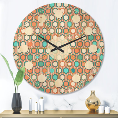 Horloge murale Hexagon