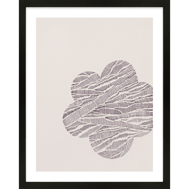 Tides #5 Print by Lee Lessem, Black Framed, 50" H x 40" W