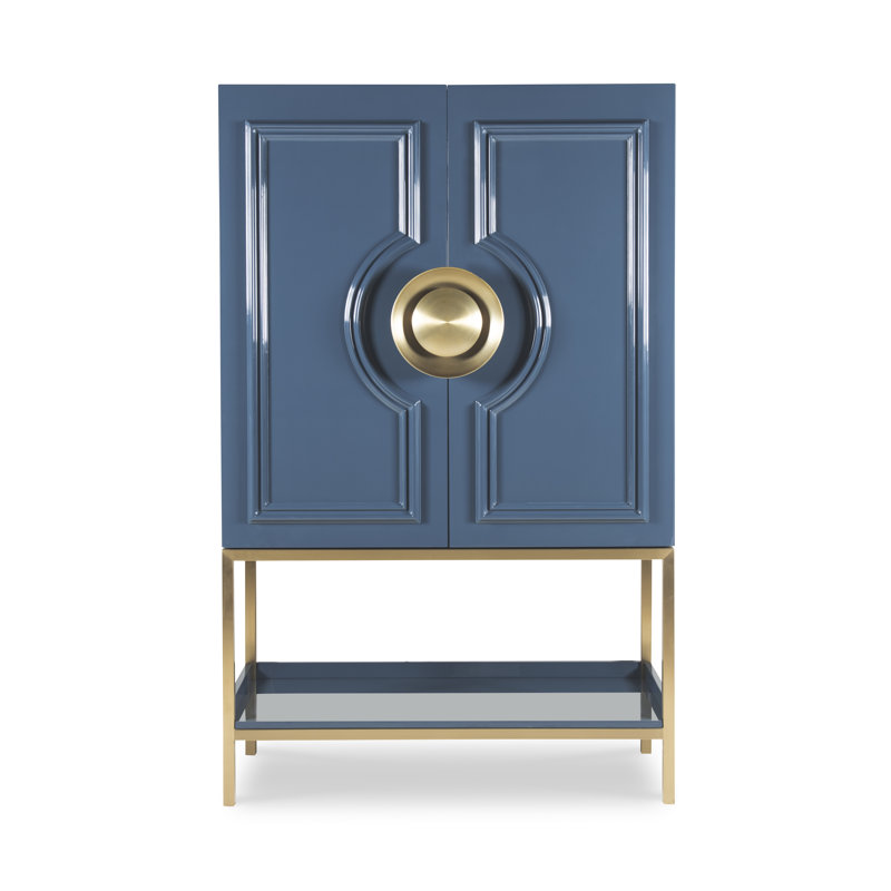 Cadence Bar Cabinet, Blue