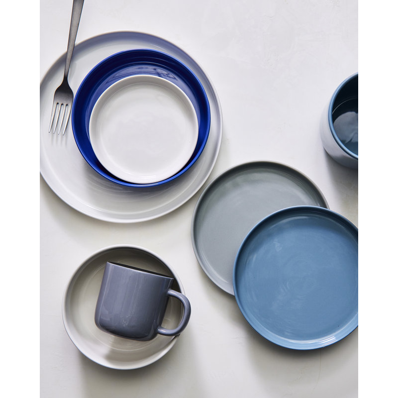 Canvas Home Reims Stoneware Dinner Plate, Gray