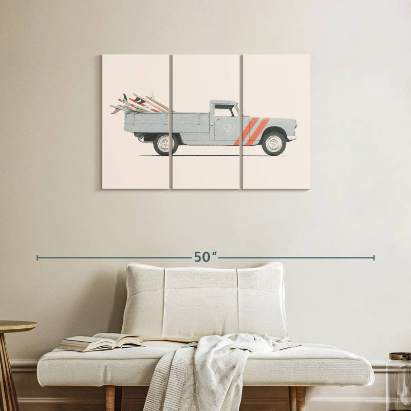 Mehar Surfboard Pick Up Van, 24" H x 38" W