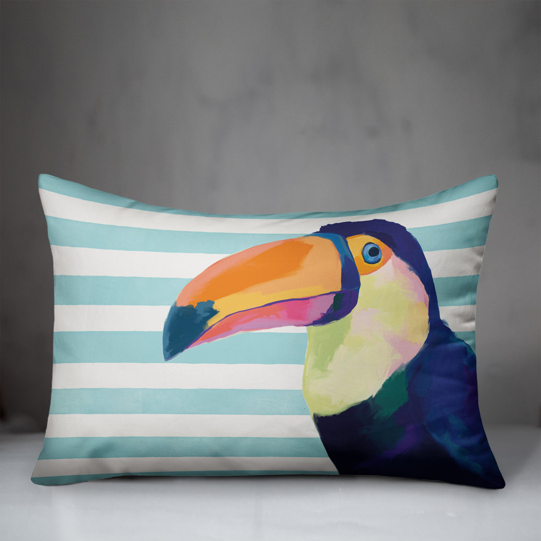  Toucan Stripes Outdoor Lumbar Pillow Designs Direct Creative Group
