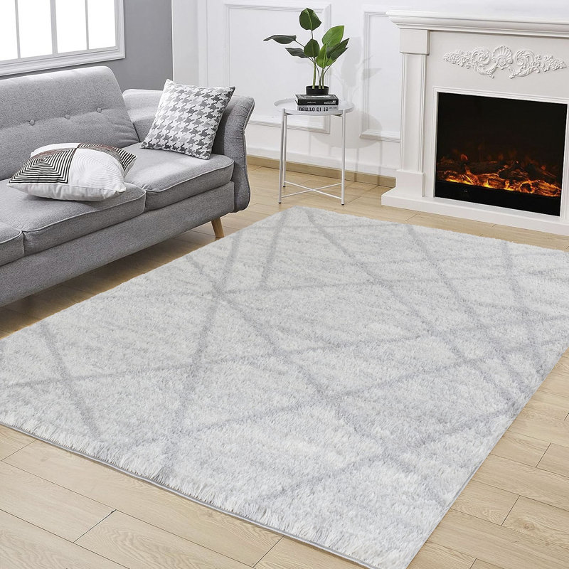 Tapis à poils longs, Rectangle 7 pi 10 po x 9 pi 10 po