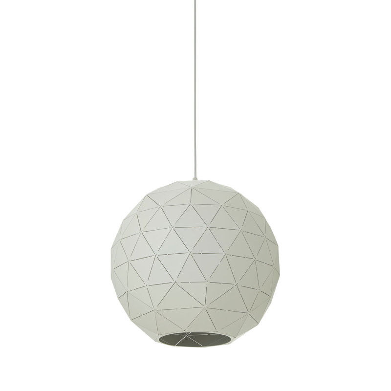 Cosima 1 - Light Single Pendant, Sandy White/White, Sandy White
