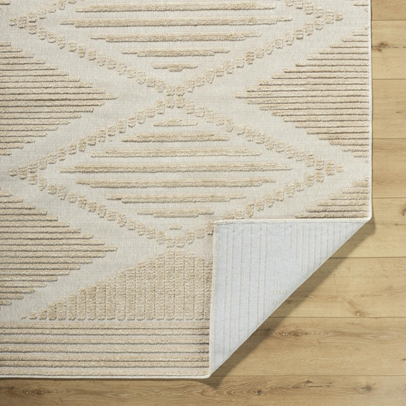 Tapis d'intérieur lavable à la machine Grannis, Rectangle 5 pi x 7 pi 2 po