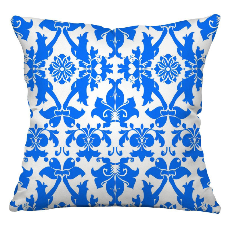 Paper Cutout Throw Pillow, Pattern  Pillows, 16" H x 16" W