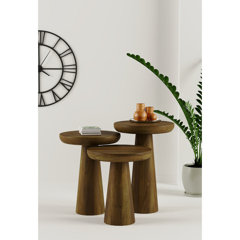 Breisha Solid Wood Coffee Table, Dark Walnut