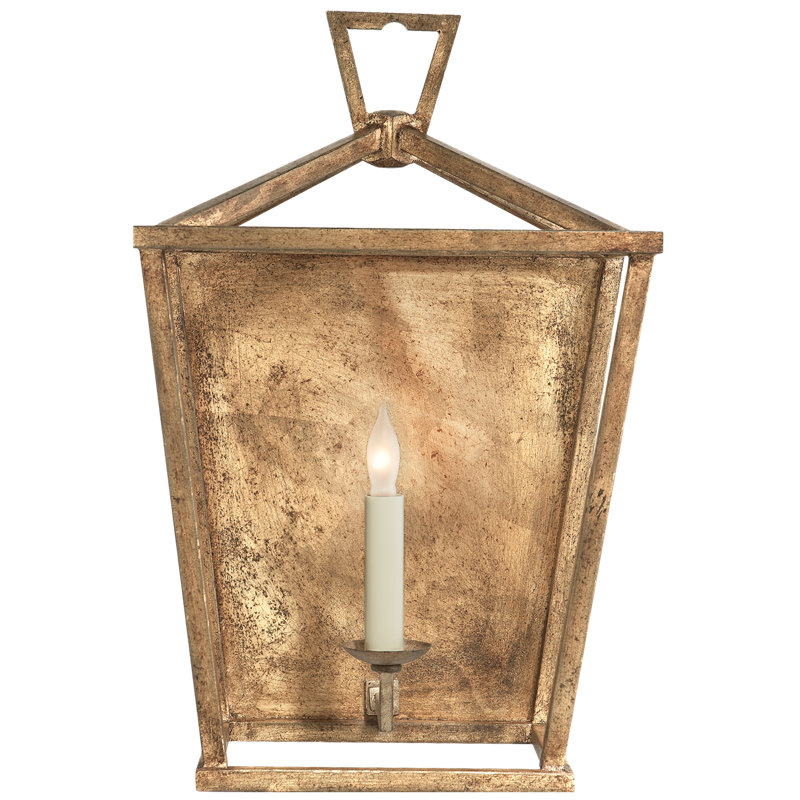 Chapman & Myers Darlana Wall Lantern, Golden Iron