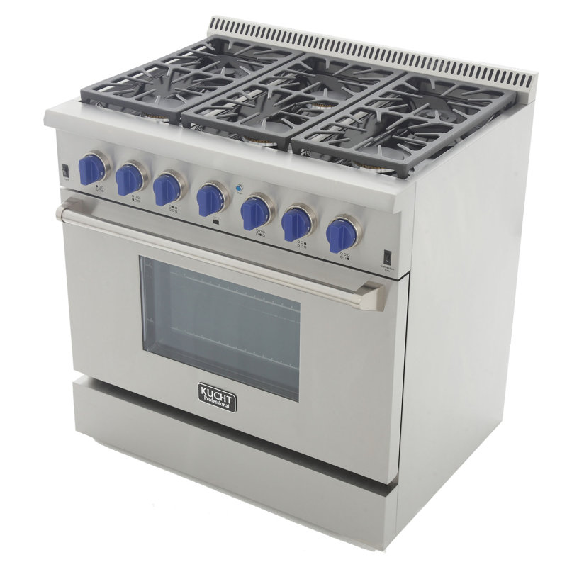 Kucht 36'' W Range, Classic Silver, Natural Gas